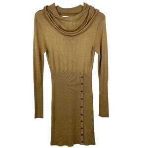 Forever21 Sweater Dress Womens Medium Long Sleeve Sweater Cowlneck Cable Knit